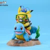 Pokemon Series Deep Sea Group Squirtle & Diving Pikachu & Chinchou - Pokemon Resin Statue - JuXiang Studios