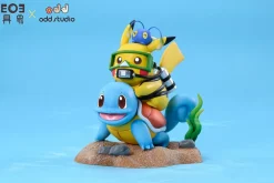 Pokemon Series Deep Sea Group Squirtle & Diving Pikachu & Chinchou - Pokemon Resin Statue - JuXiang Studios