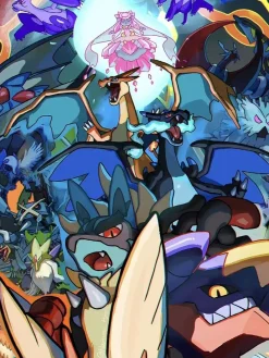Pokemon X and Y Decorative Painting - Pokemon - Xingkong Studio