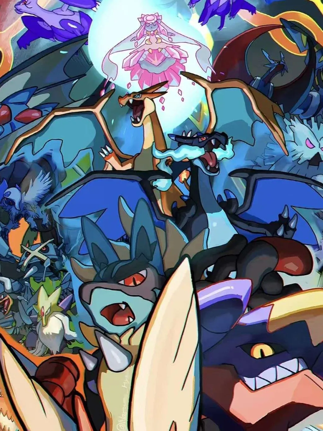 Pokemon X and Y Decorative Painting - Pokemon - Xingkong Studio