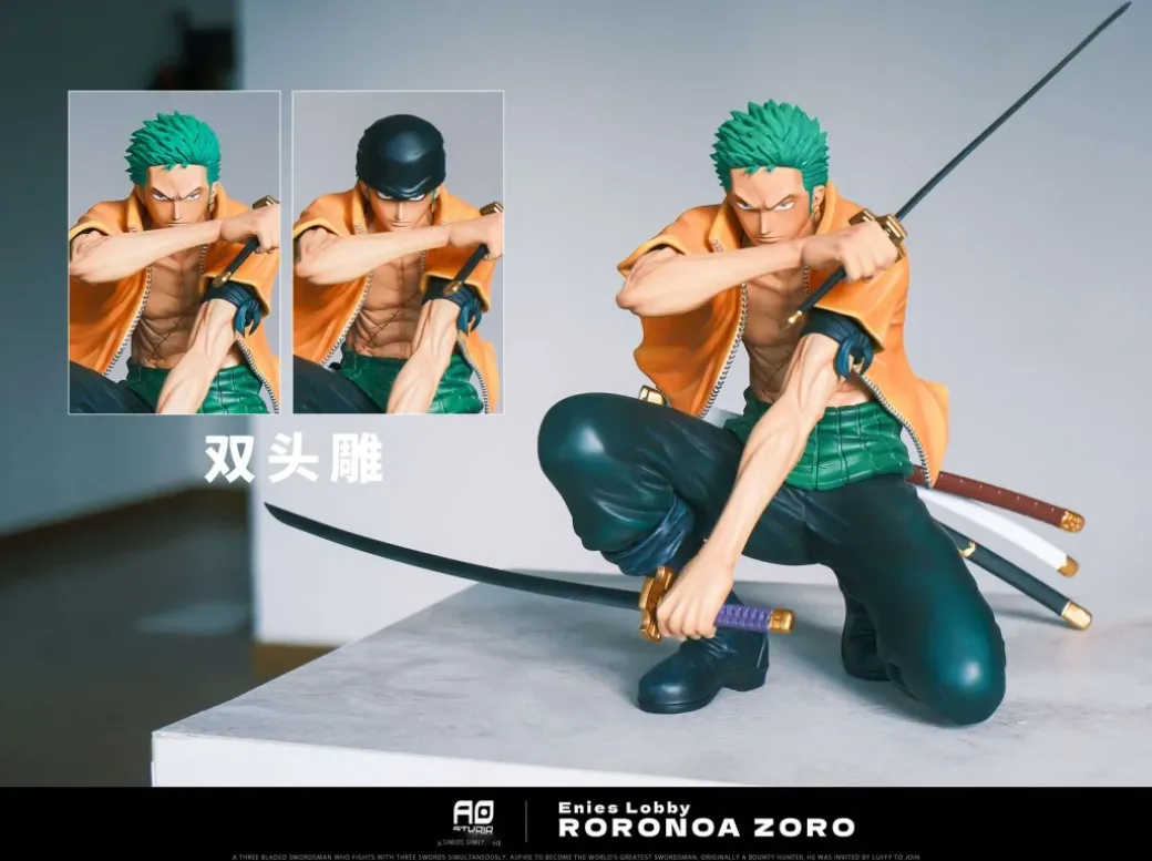 POP & 1/6 Scale Enies Lobby Roronoa Zoro - ONE PIECE Resin Statue - AO Studios