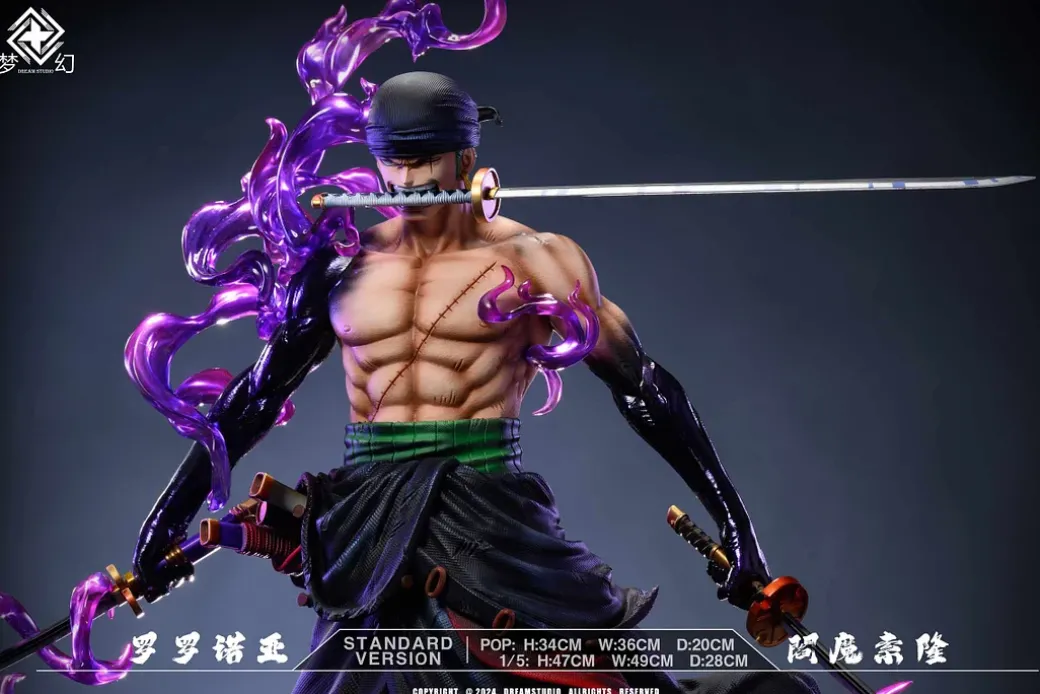 POP & 1/5 Scale Enma Roronoa Zoro with LED - ONE PIECE Resin Statue - Dream Studios