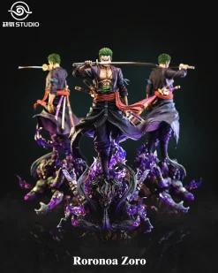 POP & 1/6 Scale Purple Flame Roronoa Zoro - ONE PIECE Resin Statue - QueYang Studio