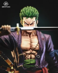 POP & 1/6 Scale Purple Flame Roronoa Zoro - ONE PIECE Resin Statue - QueYang Studio
