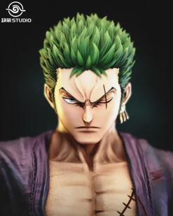 POP & 1/6 Scale Purple Flame Roronoa Zoro - ONE PIECE Resin Statue - QueYang Studio