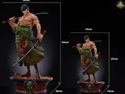 POP & 1/4 Scale Standing Roronoa Zoro - ONE PIECE Resin Statue - Super Bomb Studio