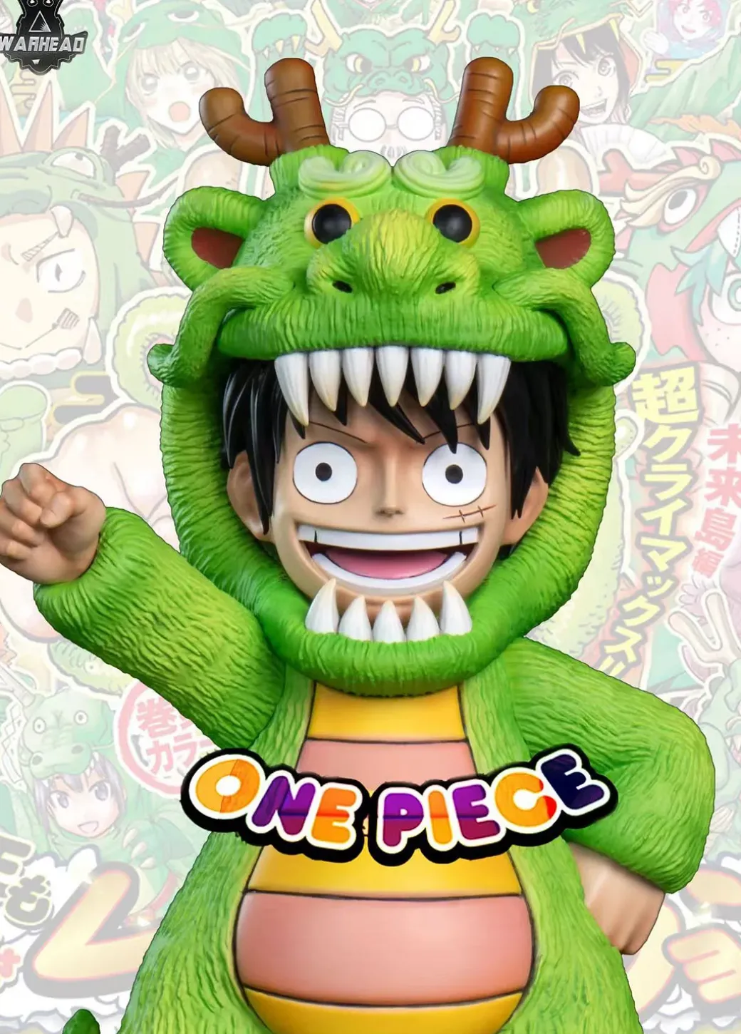 POP & WCF MAX Scale Dragon Year Monkey D. Luffy - ONE PIECE Resin Statue - Warhead Studios