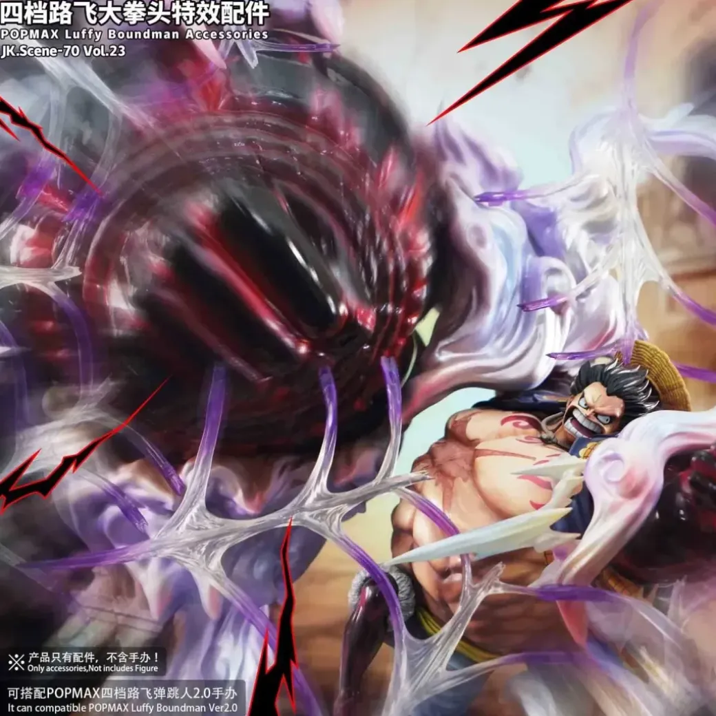POP MAX Scale Gear 4 Monkey D. Luffy Large Punch Effect Pcs ONLY - ONE PIECE Resin Statue - JacksDo Studios