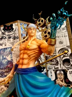 POP MAX Scale God of Skypiea Enel - ONE PIECE Resin Statue - Black Studios