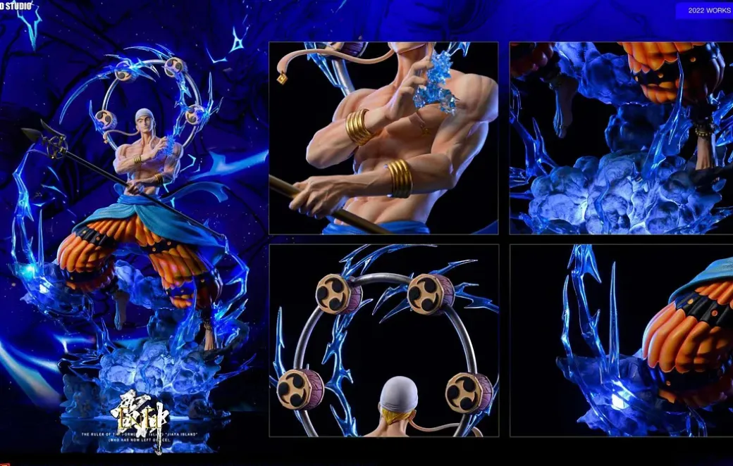 Pop Max Scale God of Skypiea Enel with LED - ONE PIECE Resin Statue - DOD Studio
