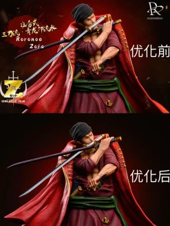 POP MAX Scale Red Straw Hat Series Roronoa Zoro - ONE PIECE Resin Statue - Bright Studio
