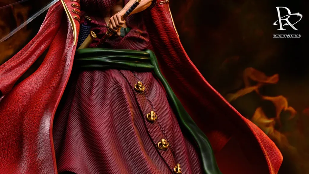 POP MAX Scale Red Straw Hat Series Roronoa Zoro - ONE PIECE Resin Statue - Bright Studio