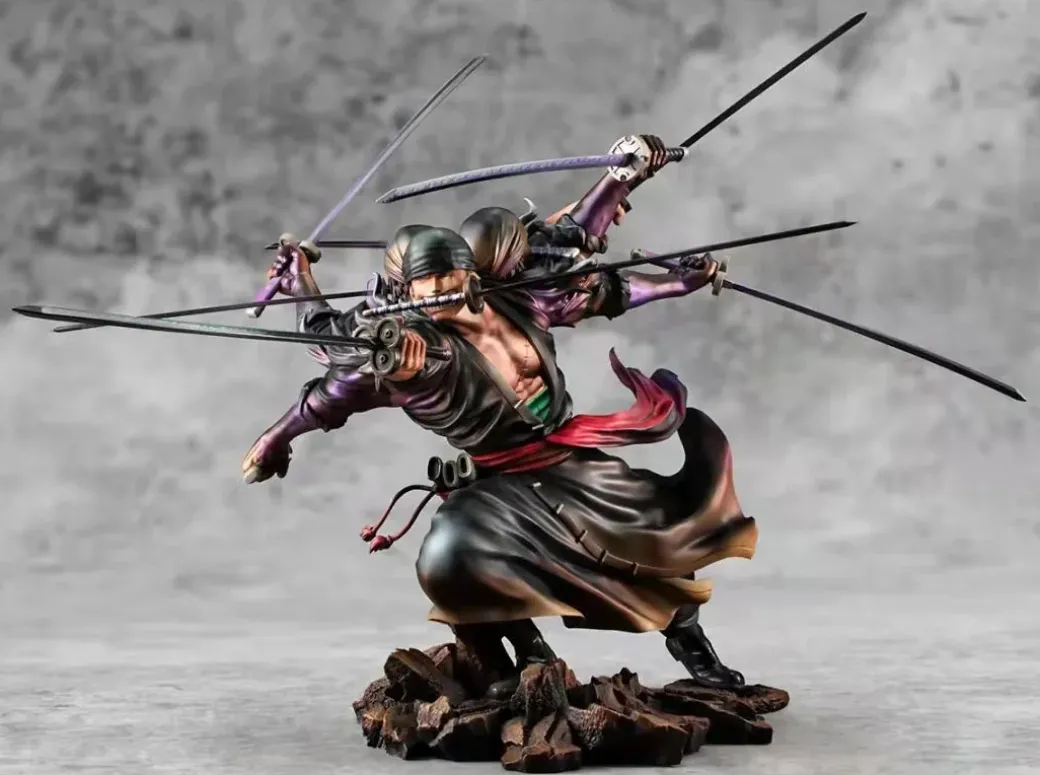 POP MAX Scale Roronoa Zoro with Kiki Kyutoryu: Ashura - ONE PIECE Official Statue - MegaHouse