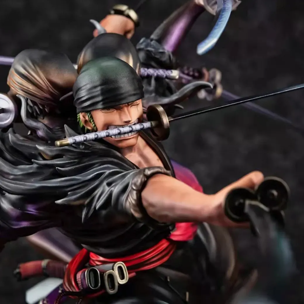 POP MAX Scale Roronoa Zoro with Kiki Kyutoryu: Ashura - ONE PIECE Official Statue - MegaHouse