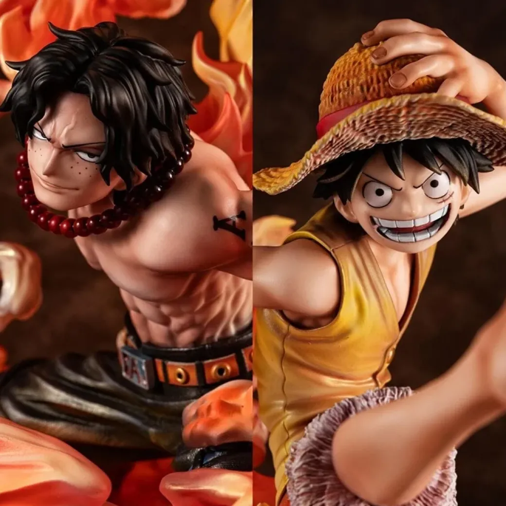 POP MAX Scale 20th Anniversary Brotherhood Monkey D. Luffy - ONE PIECE Offcial Statue - MegaHouse
