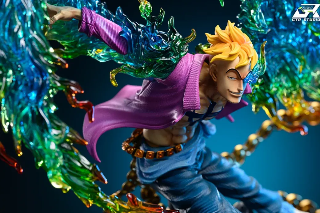 POP MAX Scale Whitebeard Pirates Marco the Phoenix with LED - ONE PIECE Resin Statue - GTR-Studio
