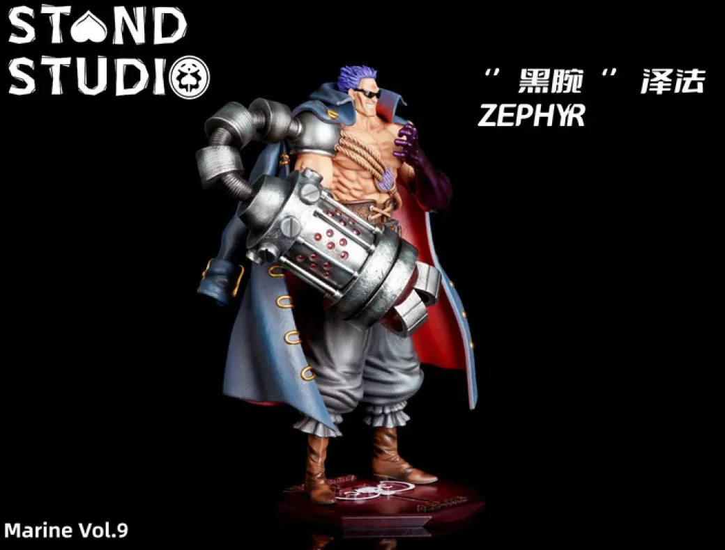 POP Scale Black Arm Zephyr - ONE PIECE Resin Statue - STAND Studios