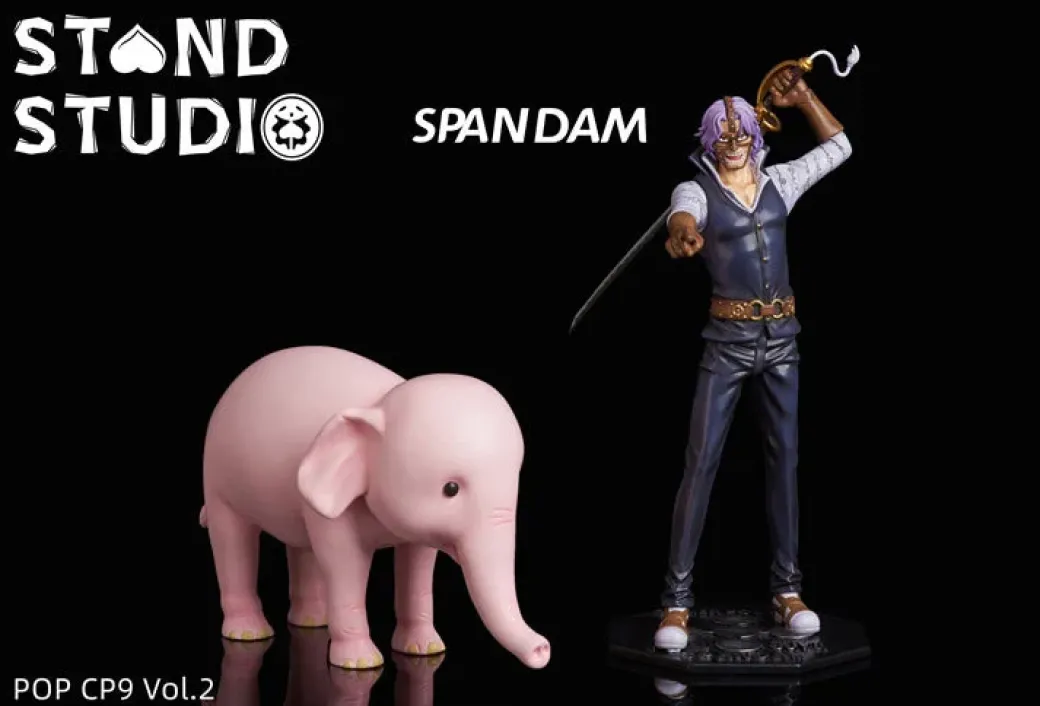 POP Scale CP9 Series 002 Spandam & 003 Fukurou the Silent - ONE PIECE Resin Statue - STAND Studios