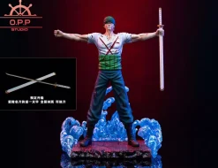 POP Scale Dracule Mihawk VS Roronoa Zoro - ONE PIECE Resin Statue - OPPS Studios