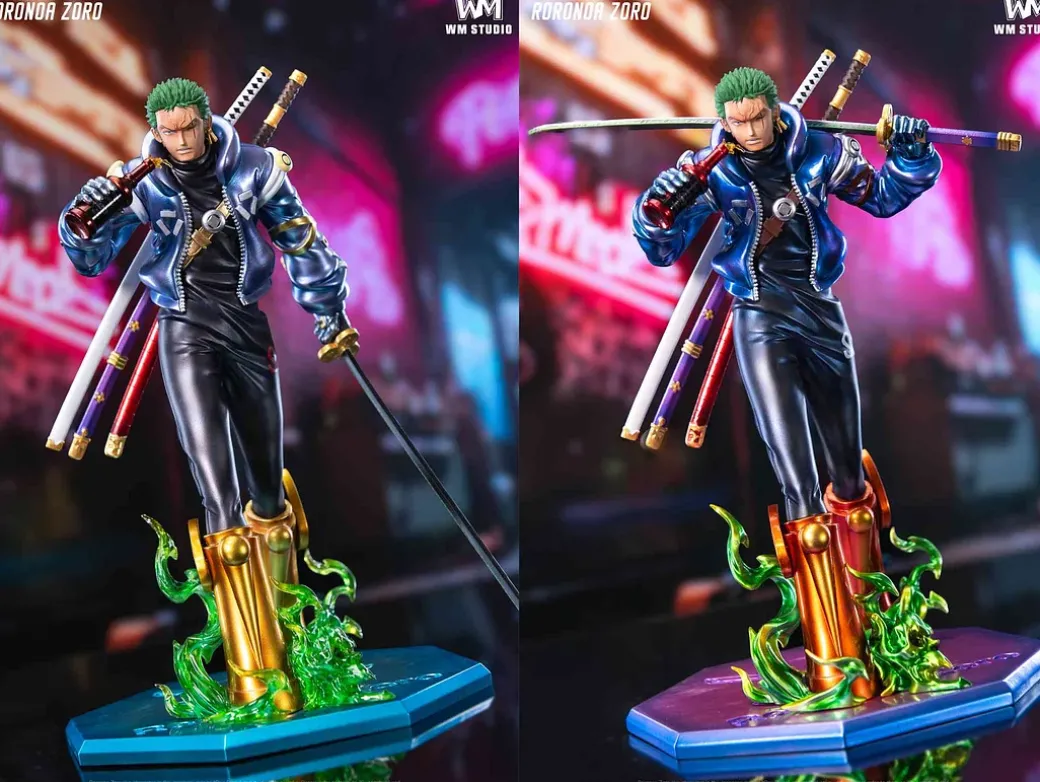 POP Scale Egghead Arc Cat Walk Ver. Roronoa Zoro - ONE PIECE Resin Statue - WM Studios