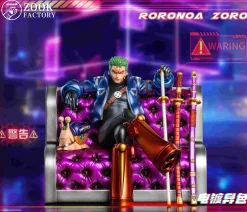 POP Scale Egghead Arc Series 001 Sitting Sofa Roronoa Zoro - ONE PIECE Statue - Zook Factory Studios