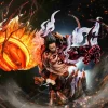 POP Scale Gear 4 Great Monkey King Gun Monkey D. Luffy with LED - ONE PIECE Resin Statue - Reset Studio
