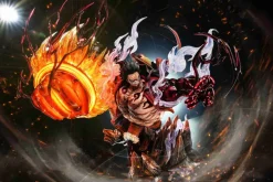 POP Scale Gear 4 Great Monkey King Gun Monkey D. Luffy with LED - ONE PIECE Resin Statue - Reset Studio