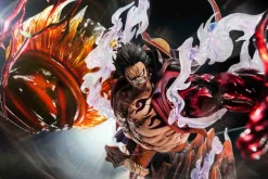 POP Scale Gear 4 Great Monkey King Gun Monkey D. Luffy with LED - ONE PIECE Resin Statue - Reset Studio