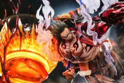 POP Scale Gear 4 Great Monkey King Gun Monkey D. Luffy with LED - ONE PIECE Resin Statue - Reset Studio