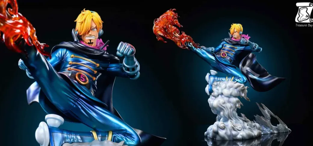 POP Scale Germa 66 & Soba Mask Sanji - ONE PIECE Resin Statue - Treasure Bay Studio