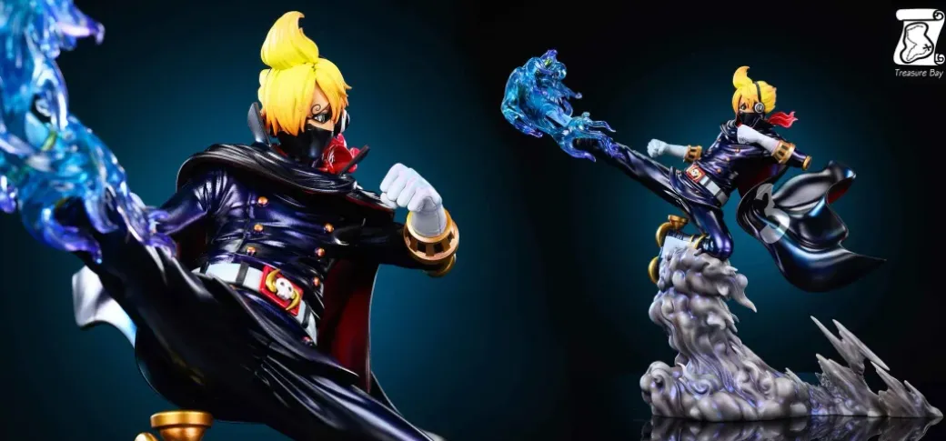 POP Scale Germa 66 & Soba Mask Sanji - ONE PIECE Resin Statue - Treasure Bay Studio