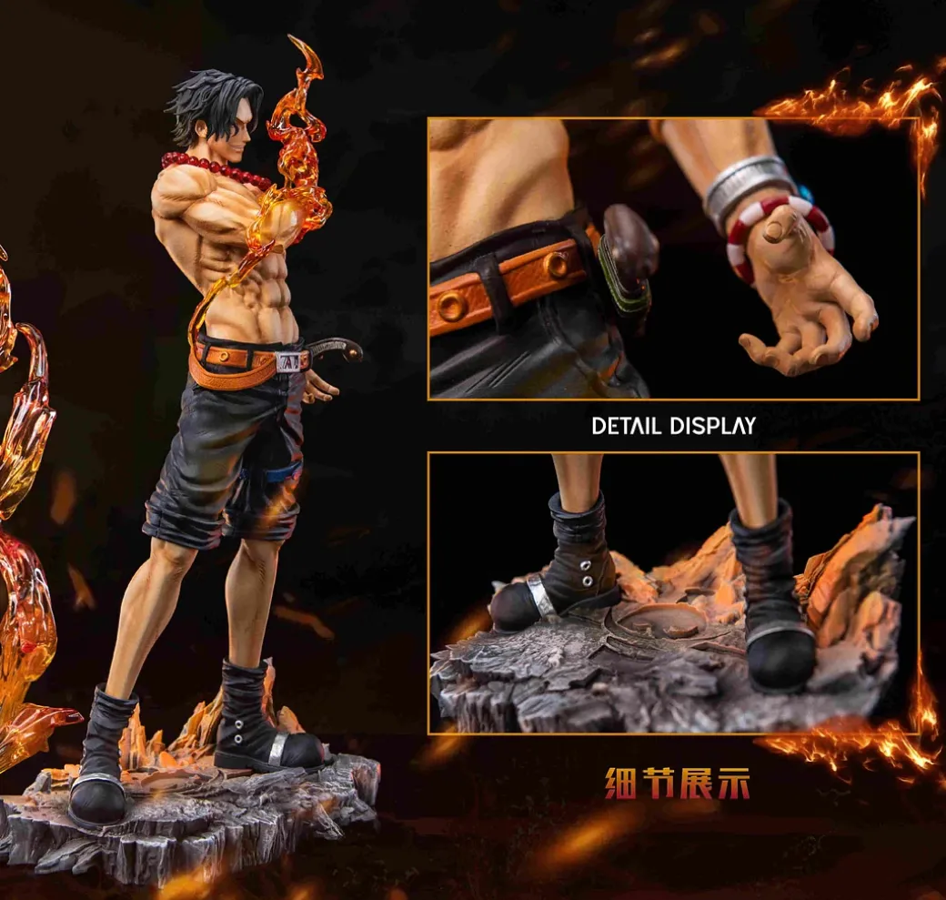 POP Scale Goodbye Flame Portgas D. Ace - ONE PIECE Resin Statue - AS Studios