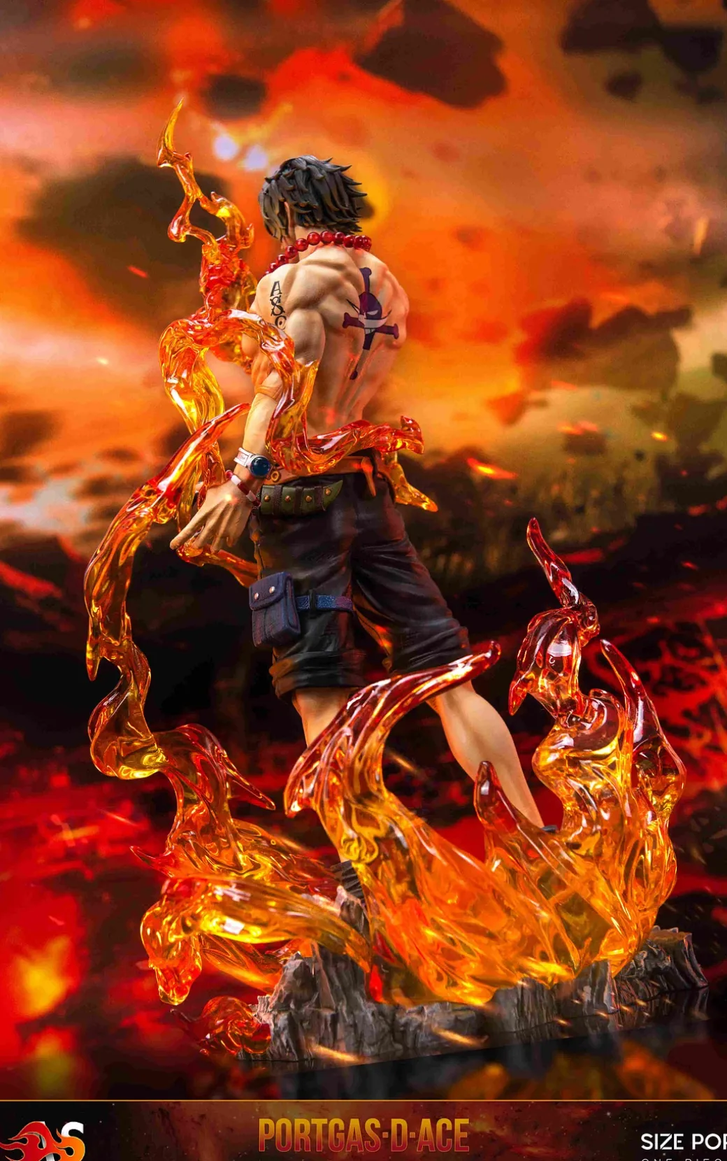 POP Scale Goodbye Flame Portgas D. Ace - ONE PIECE Resin Statue - AS Studios