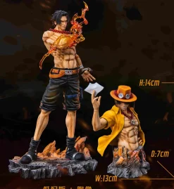 POP Scale Goodbye Flame Portgas D. Ace - ONE PIECE Resin Statue - AS Studios