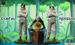 POP Scale Heart Pirate Series Penguin & Shachi - ONE PIECE Resin Statue - Black Studios