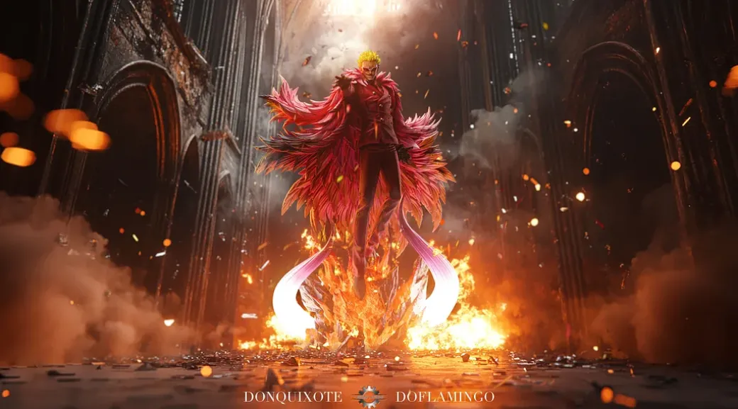 POP Scale Holy Bullet Donquixote Doflamingo with LED - ONE PIECE Resin Statue - Reset Studio