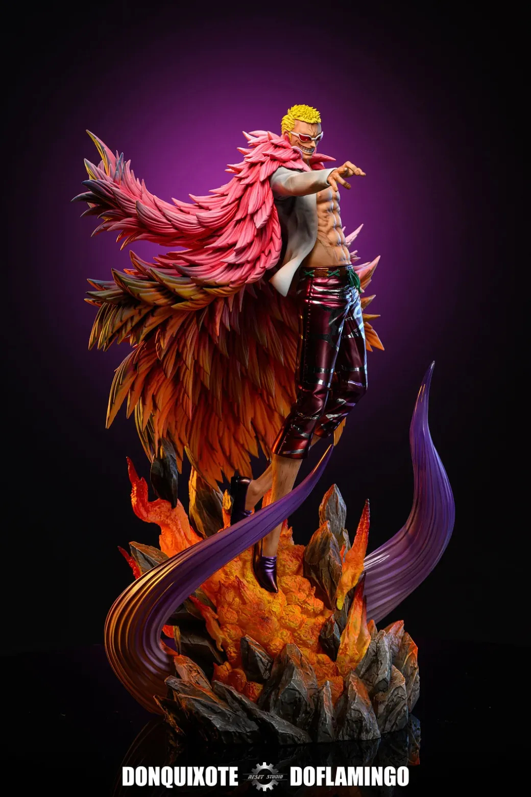 POP Scale Holy Bullet Donquixote Doflamingo with LED - ONE PIECE Resin Statue - Reset Studio