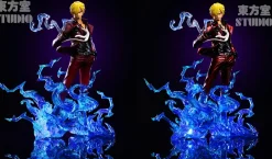 POP Scale Ifrit Jambe Sanji with LED - ONE PIECE Resin Statue - DongFangShi Studio