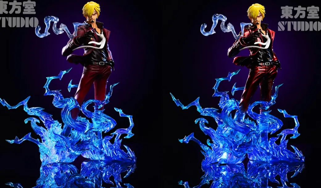 POP Scale Ifrit Jambe Sanji with LED - ONE PIECE Resin Statue - DongFangShi Studio