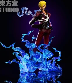 POP Scale Ifrit Jambe Sanji with LED - ONE PIECE Resin Statue - DongFangShi Studio