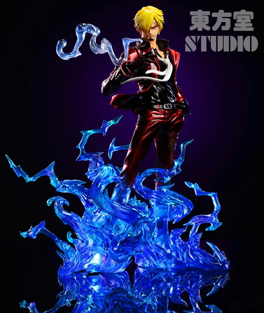 POP Scale Ifrit Jambe Sanji with LED - ONE PIECE Resin Statue - DongFangShi Studio