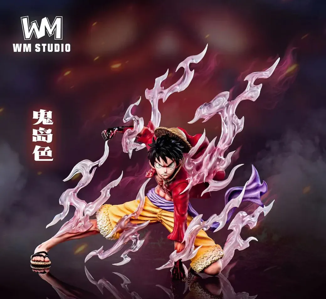 POP Scale Kneeling Gear 2 Monkey D. Luffy - ONE PIECE Resin Statue - WM Studios