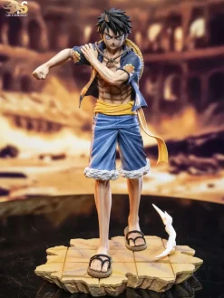 POP Scale Lucy & Monkey D. Luffy - ONE PIECE Statue - AS Studios