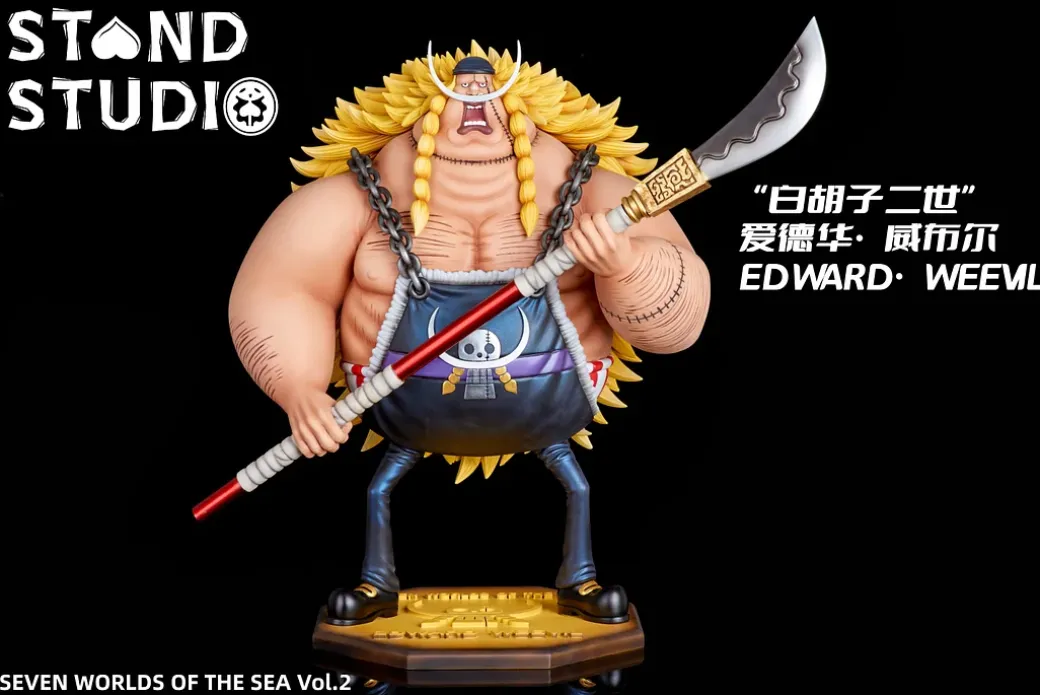 POP Scale New World Seven Warlords of the Sea 002 Whitebeard Jr. Edward Weevil - ONE PIECE Resin Statue - STAND Studios