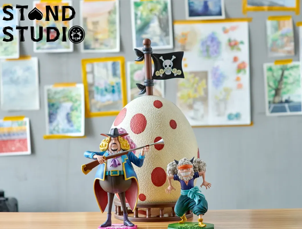 POP Scale Petermoo & Bankuro & Egg - ONE PIECE Resin Statue - STAND Studios