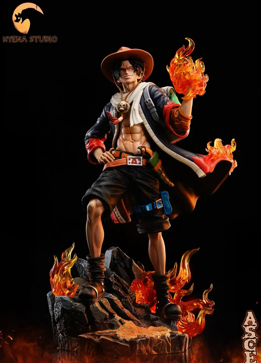 POP Scale Portgas D. Ace with Arabasta Cloak - ONE PIECE Resin Statue - HYENA Studio