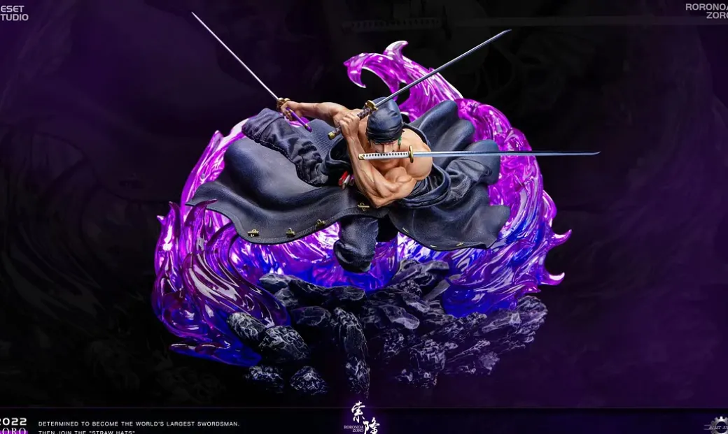 POP Scale Roronoa Zoro with LED - ONE PIECE Resin Statue - Reset Studio