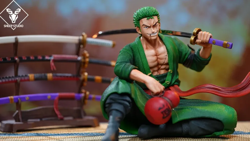 POP Scale Sitting Roronoa Zoro - ONE PIECE Statue - Sheep Studio