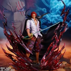 POP Scale Standing Red Haired Shanks - ONE PIECE Resin Statue - JacksDo Studios