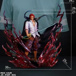 POP Scale Standing Red Haired Shanks - ONE PIECE Resin Statue - JacksDo Studios